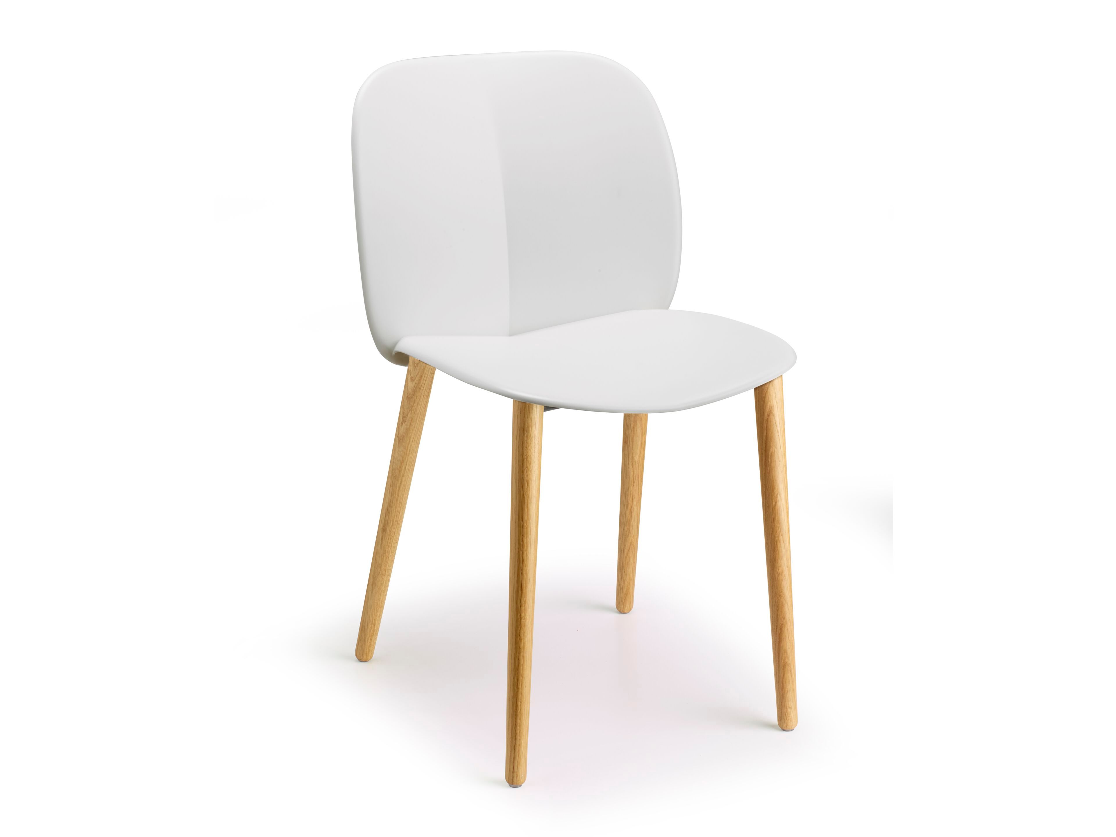 Рециркулированный пластиковый стул с деревянными ножками S-CAB Mentha ARCH-00144796 - Вид №11