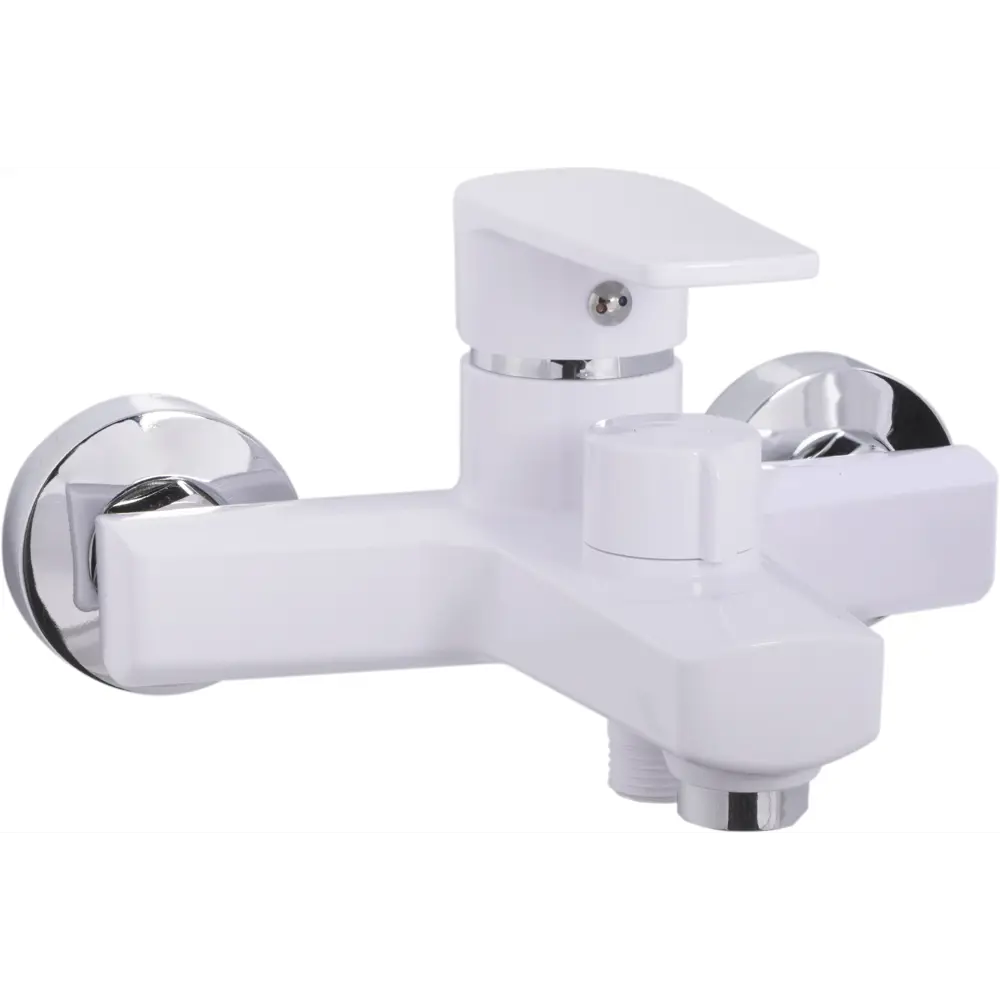 Смеситель для ванны однорычажный с лейкой и шлангом цвет белый Santreyd Ростов STLM-2032448