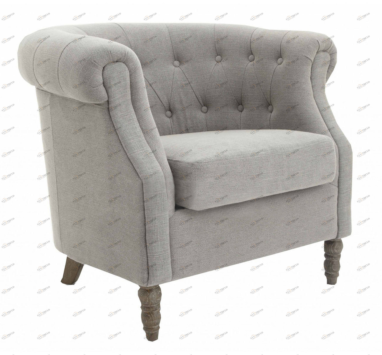 Кресло Lisette серое PUSHA LISETTE 062342 Серый 