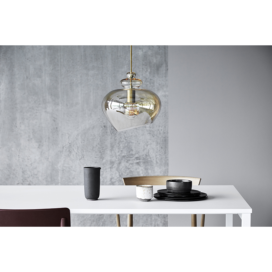 118489 Лампа подвесная grace, 25хD21 см, стекло, шампань Frandsen  - Вид №1