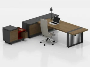 Tuna Ofis Рабочий стол со встроенной полкой Corinth