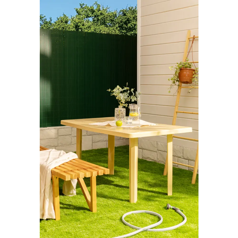 Стол садовый ТУБА-ДУБА прямоугольный с отверстием для зонта 140x80 см 18855832 STLM-0950834 - Вид №7