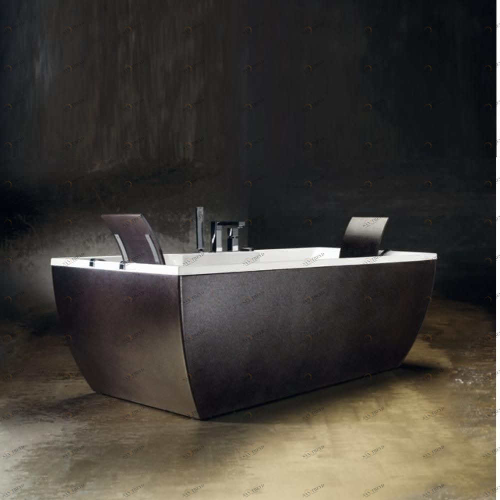 Ванна свободно стоящая с аэромассажем Kali Metal Corten 180 см Karolitalia BLUBLEUKALIMETALCORTENBLUAIR180