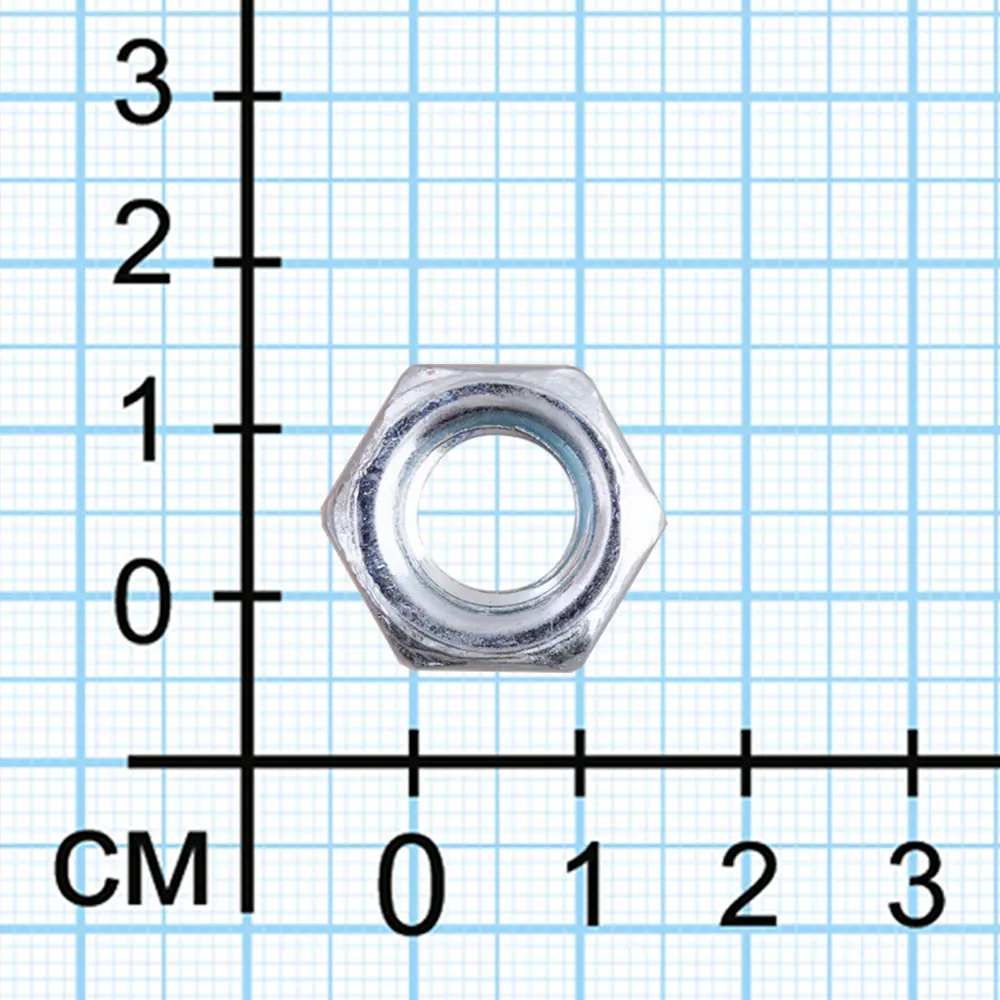 Гайка шестигранная DIN 934 10x17 мм оцинкованная 1 кг Santreyd STLM-2050102 - Вид №1
