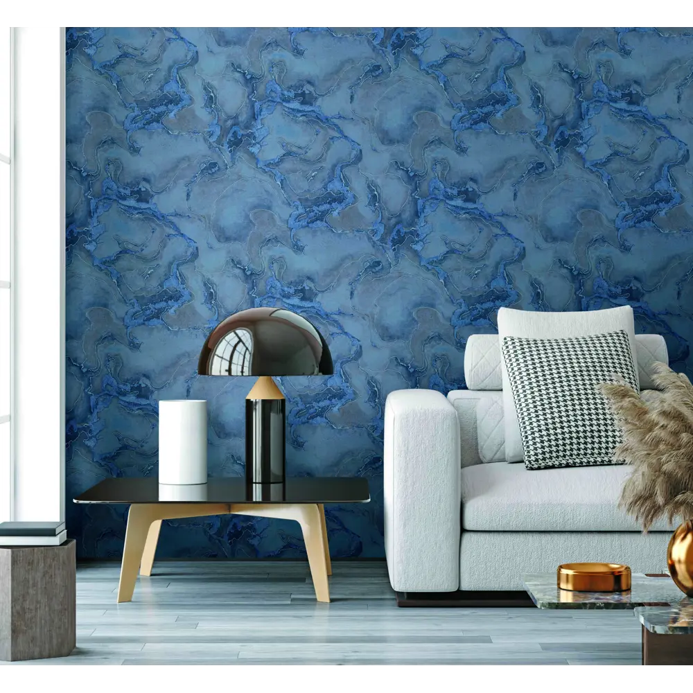 Обои флизелиновые Ovk Design D.Langer Ave синий 1.06 м 10663-06 88915289 STLM-2148824 Set 1 marble - Вид №3
