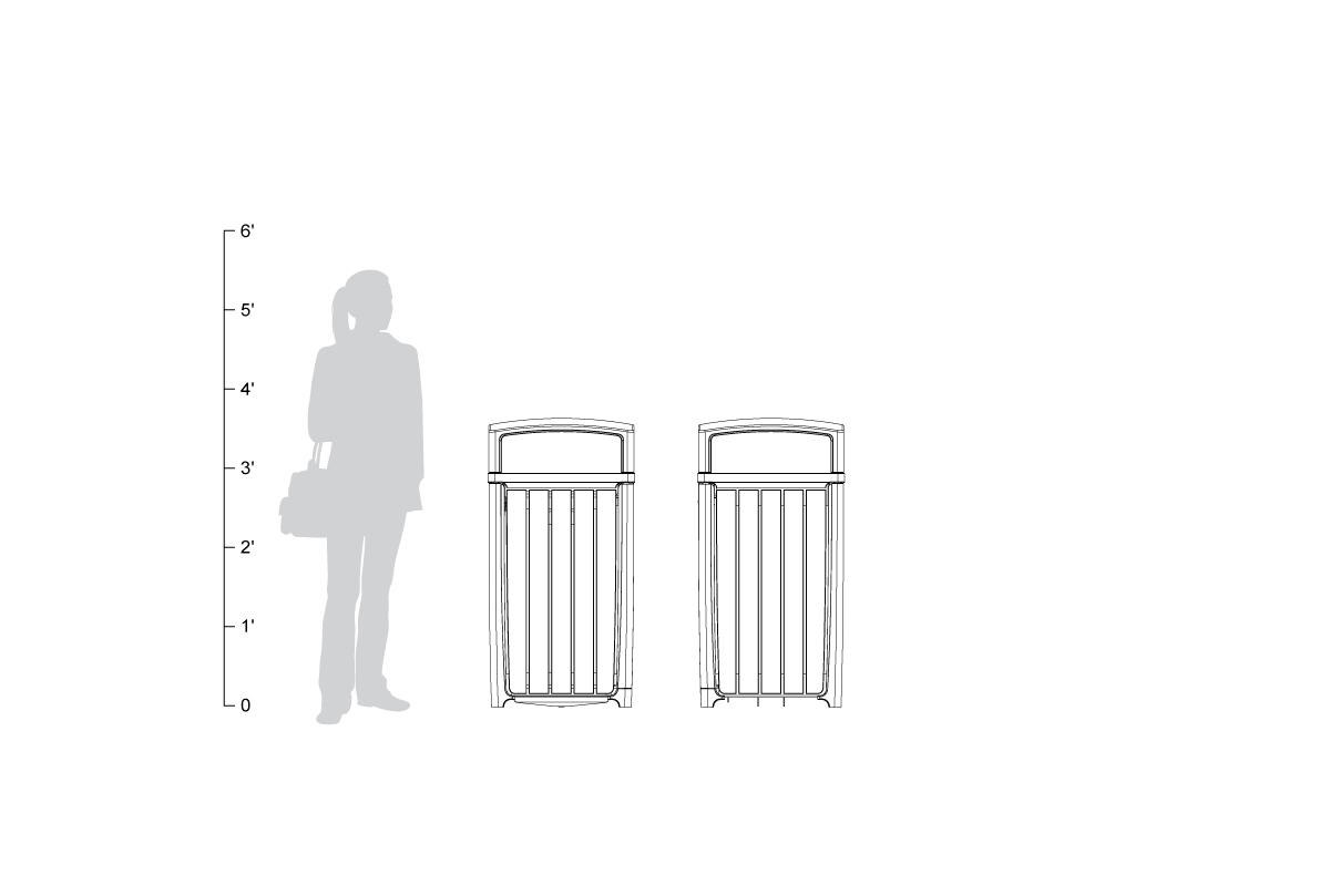 FSRT171 Cordia мусор и контейнер для вторичной переработки  Forms-surfaces  - Вид №11