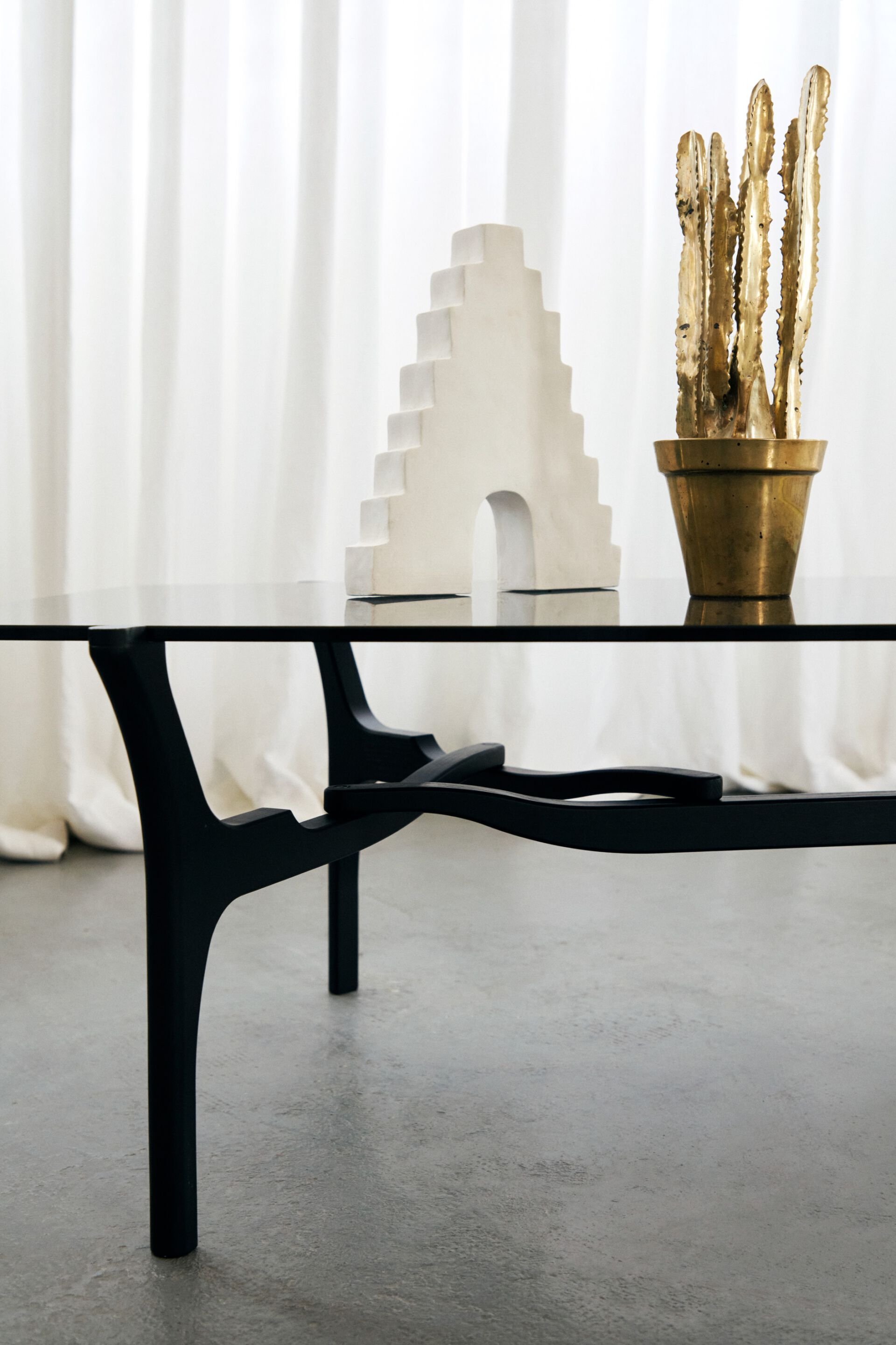 Деревянный и стеклянный журнальный столик / стол BD Barcelona Гаулино ARCH-00116179 - Вид №14