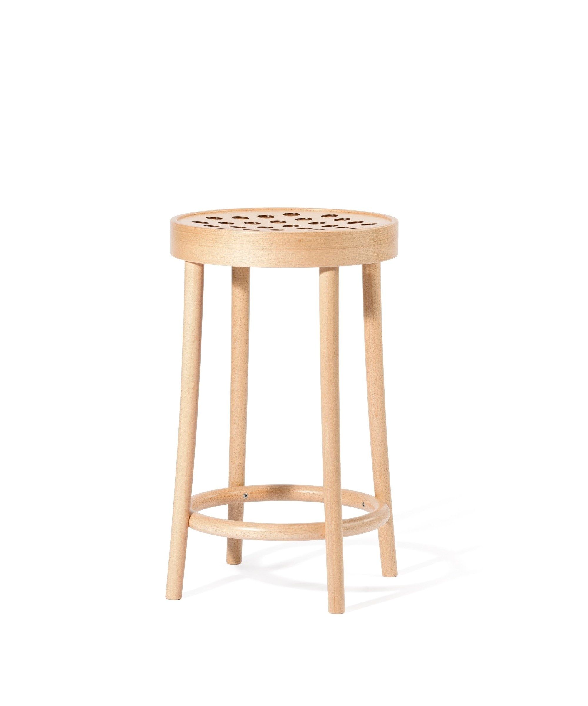 Высокий деревянный барный стул с подставкой для ног TON 822 ARCH-00090162 - Вид №14