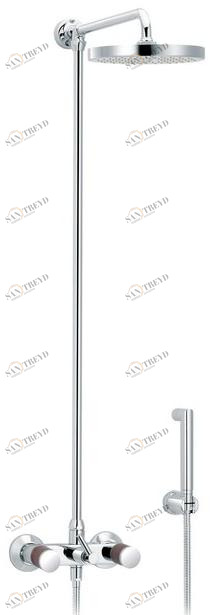 rvb Настенная душевая стойка с ручным душем с верхним душем Flamant docks 4080.--.65