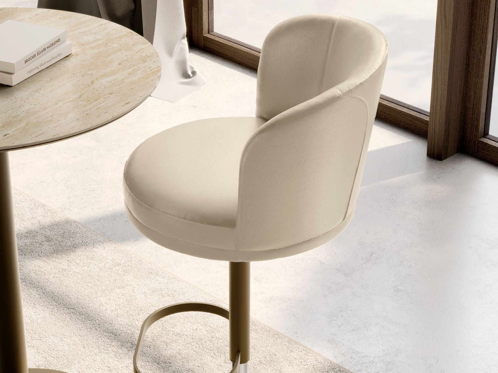 Поворотный кухонный стул EFORMA имбирь ARCH-00136588 - Вид №3