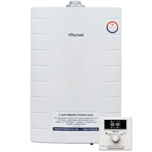 Газовый котел конвекционный 35 кВт Kiturami World Alpha-35 A21E220263 двухконтурный настенный 89336464 STLM-2148251