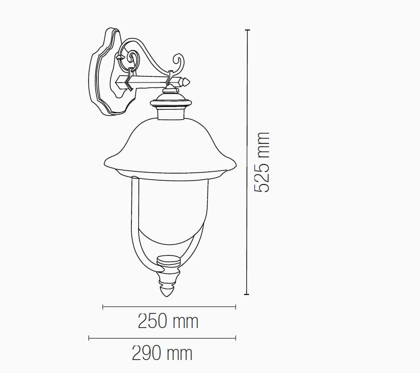 Литой алюминиевый открытый настенный светильник Fan Europe Lighting INTEC ARCH-00029822 - Вид №2