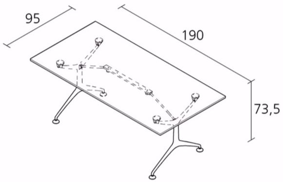Alias Складной прямоугольный алюминиевый стол Frametable sun-id-1370034 - Вид №3