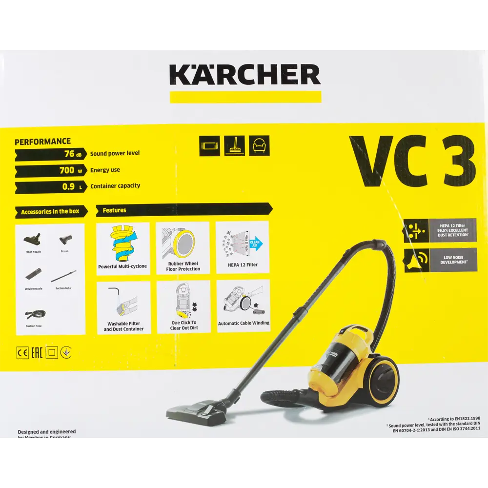 Пылесос Karcher VC 3 700 Вт 0.9 л 82158164 STLM-2176648  - Вид №8
