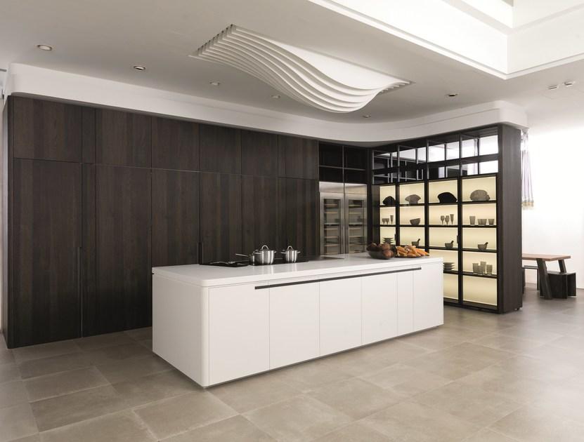 GAMADECOR Модульная кухня из дуба с островом sun-id-1428340 - Вид №1