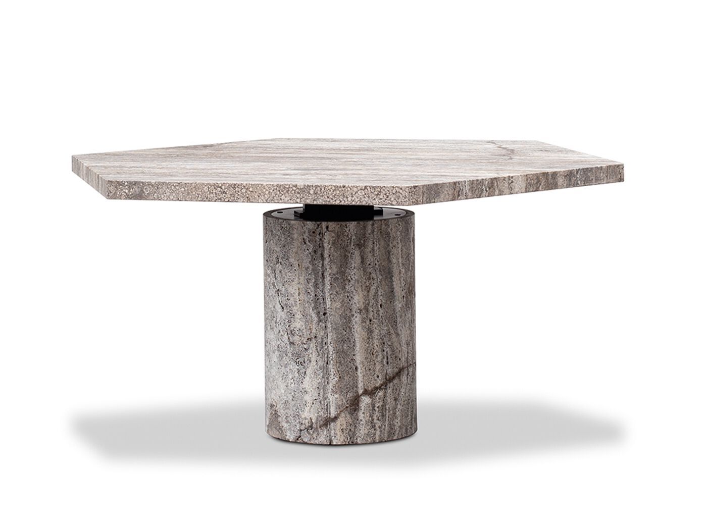 Травертиновый шестиугольный стол Baxter JUPITER SPECIAL EDITION ARCH-00010045