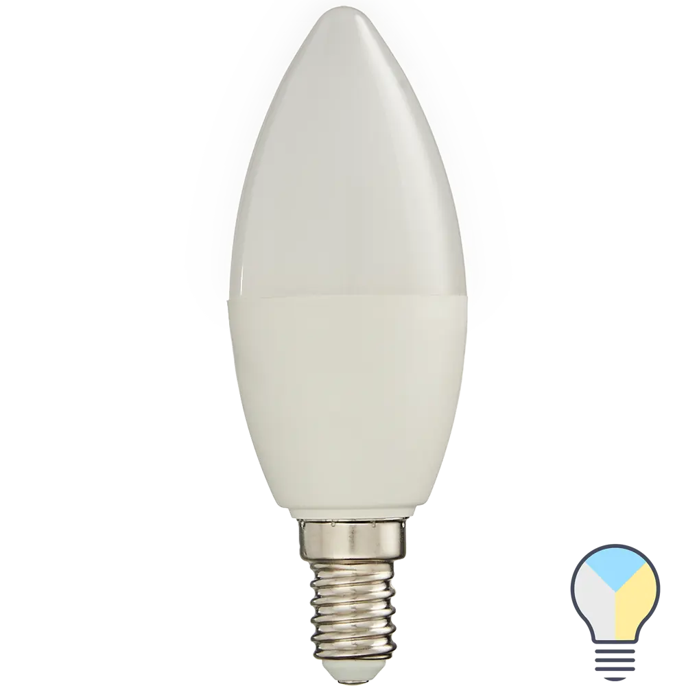 Лампа умная светодиодная Osram Smart Plus E14 220-240 В 5 Вт свеча матовая 470 лм изменение оттенков белого 89143922 STLM-2170055 LEDVANCE 
