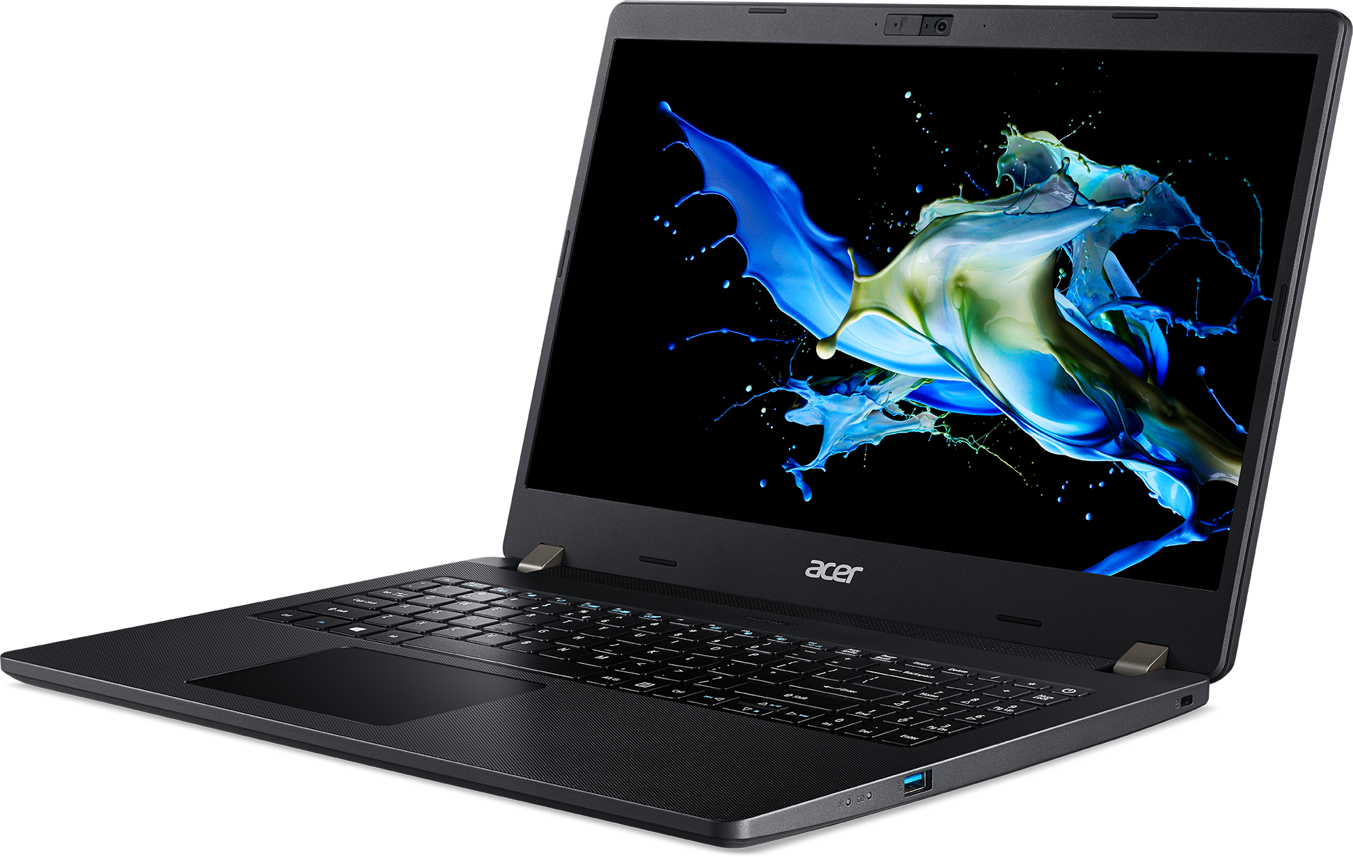 NX.VLLER.00G travelmate p2 tmp215-52-529s 15.6"(1920x1080 (матовый) ips)/intel core i5 10210u(1.6ghz)/8192mb/256ssdgb/nodvd/int:intel hd/cam/bt/wifi/war 3y/1.8kg/black/dos + hdd upgrade kit, fingerprint reader Acer Santreyd  - Вид №1