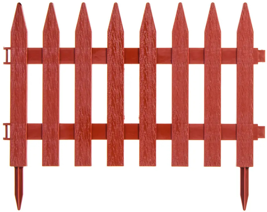 Santreyd Частокол - декоративный забор для сада 3 метра терракотовый 17710578