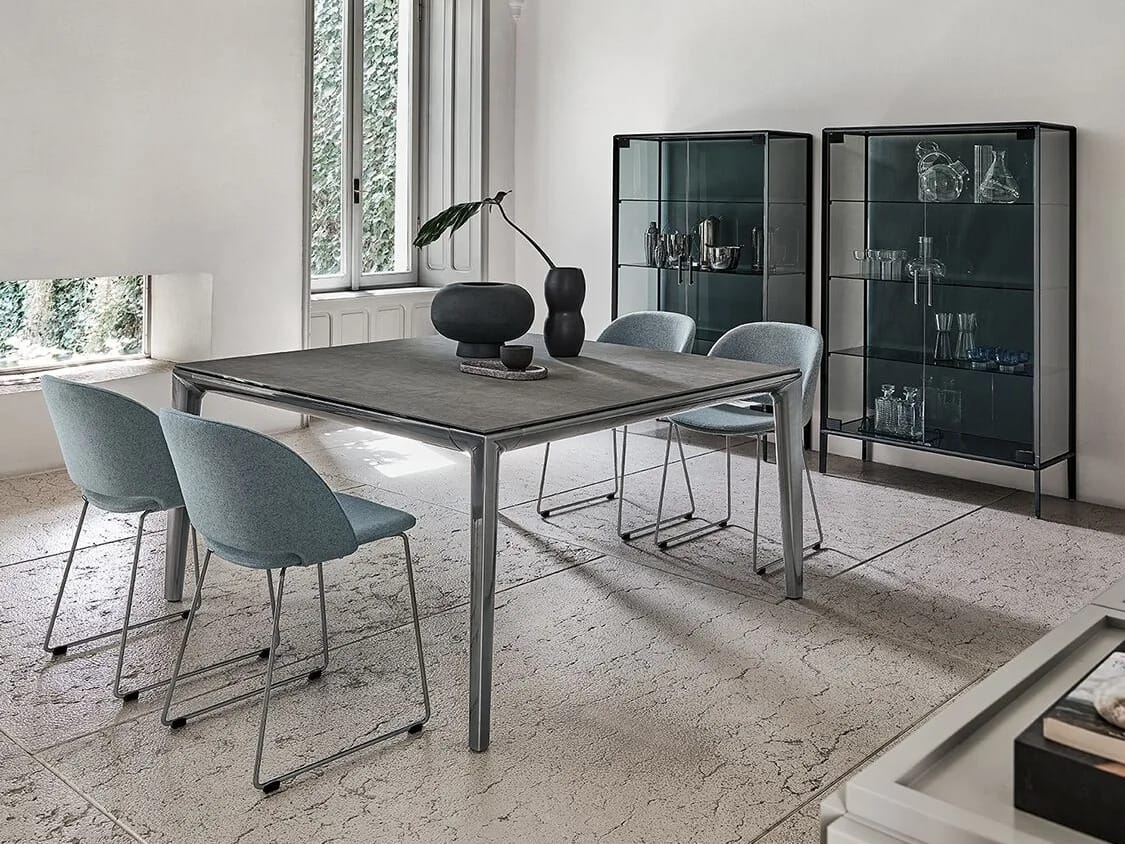 Прямоугольный выдвижной стол из стали и SuperMarmo Bontempi Casa DUKE ARCH-00056212 - Вид №6