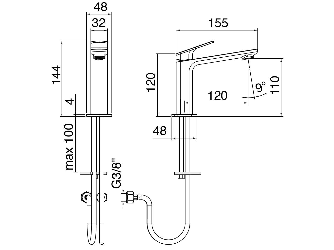 Смеситель для раковины Zazzeri Surf ARCH-00013020 - Вид №6