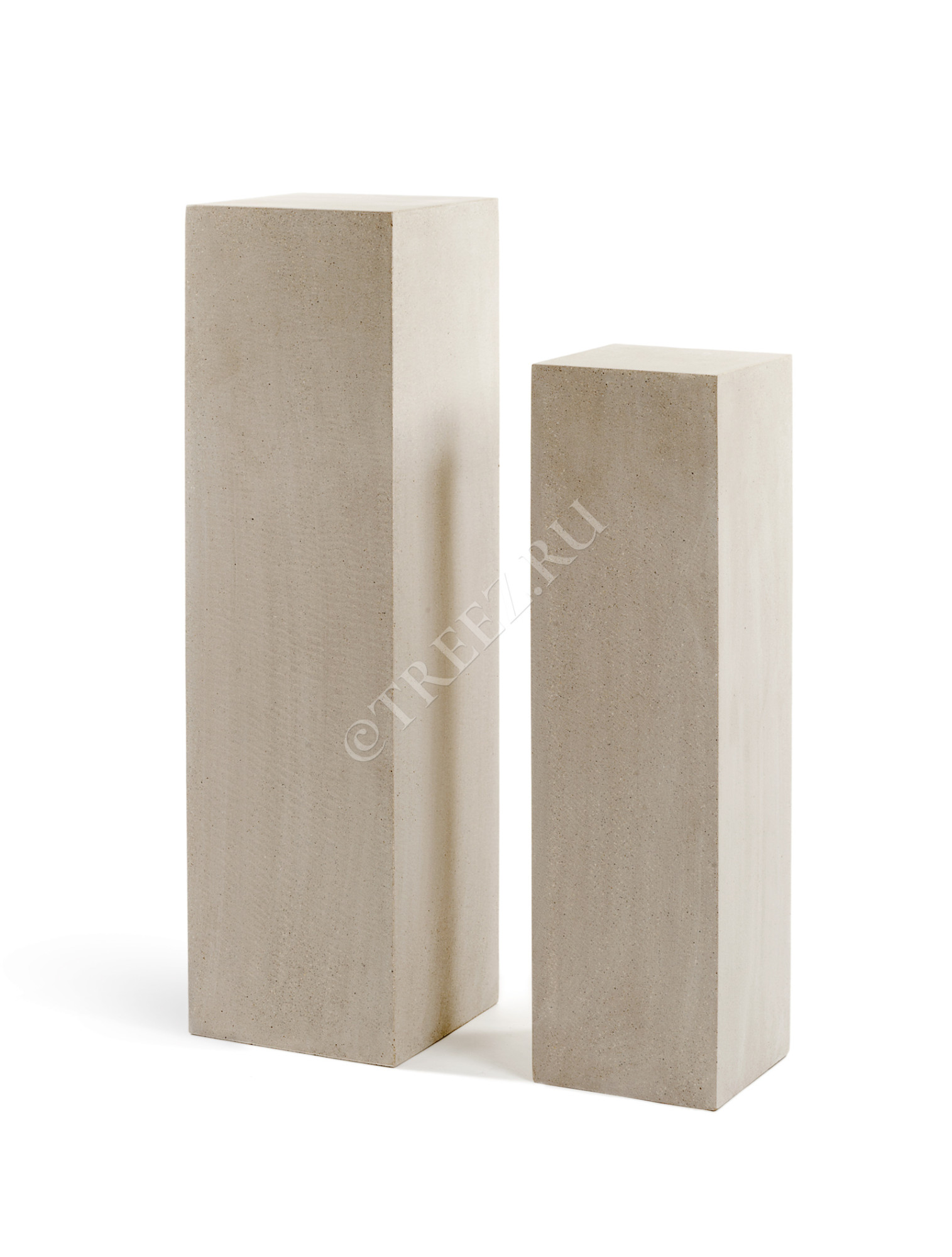 41.3317-02-007-BE-100 Кашпо  Effectory - серия Beton - Колонна - Белый песок Цветочная коллекция 