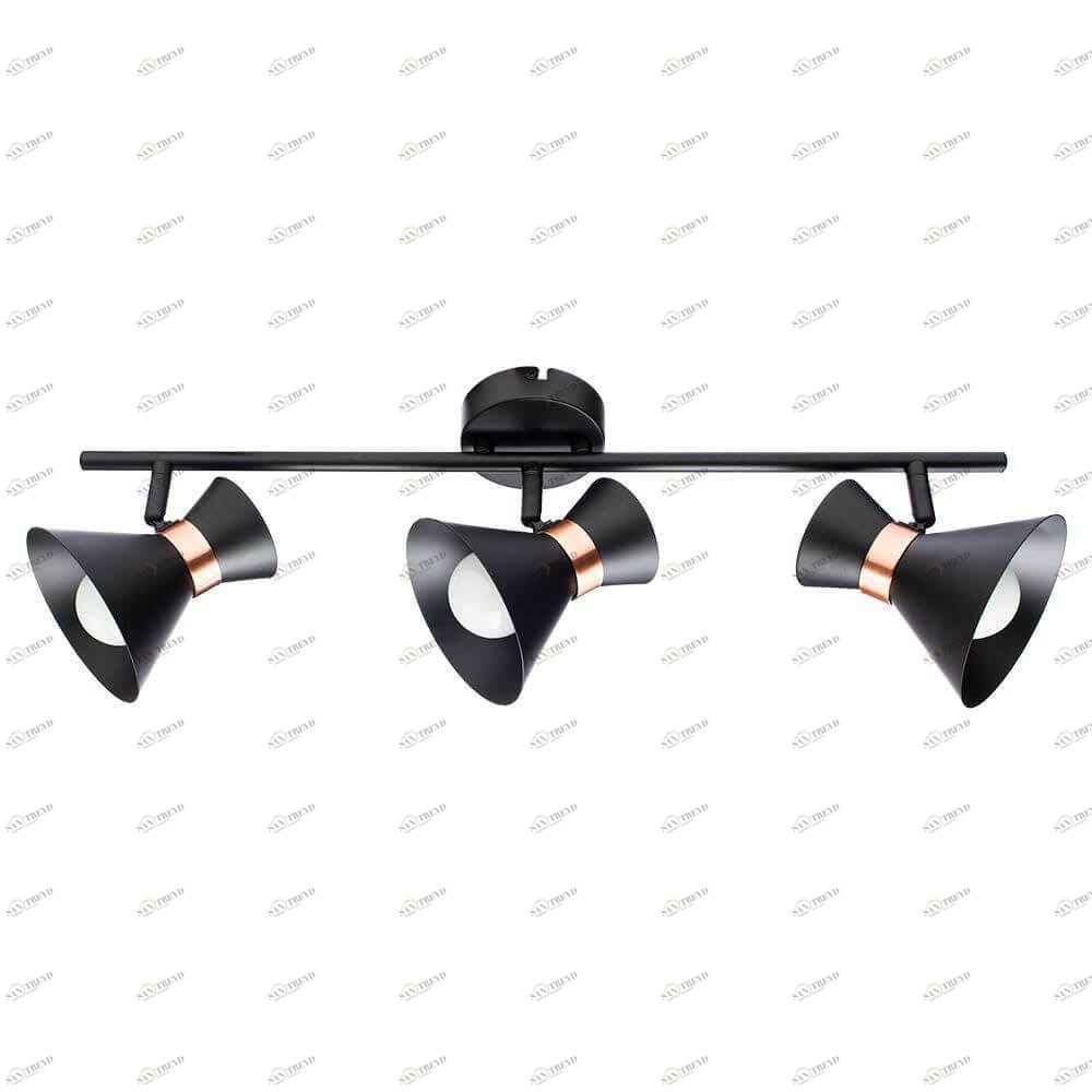 Спот потолочный на 3 лампы черный Baltimore A1406PL-3BK ARTE LAMP BALTIMORE BLACK 00-3923989 Черный 