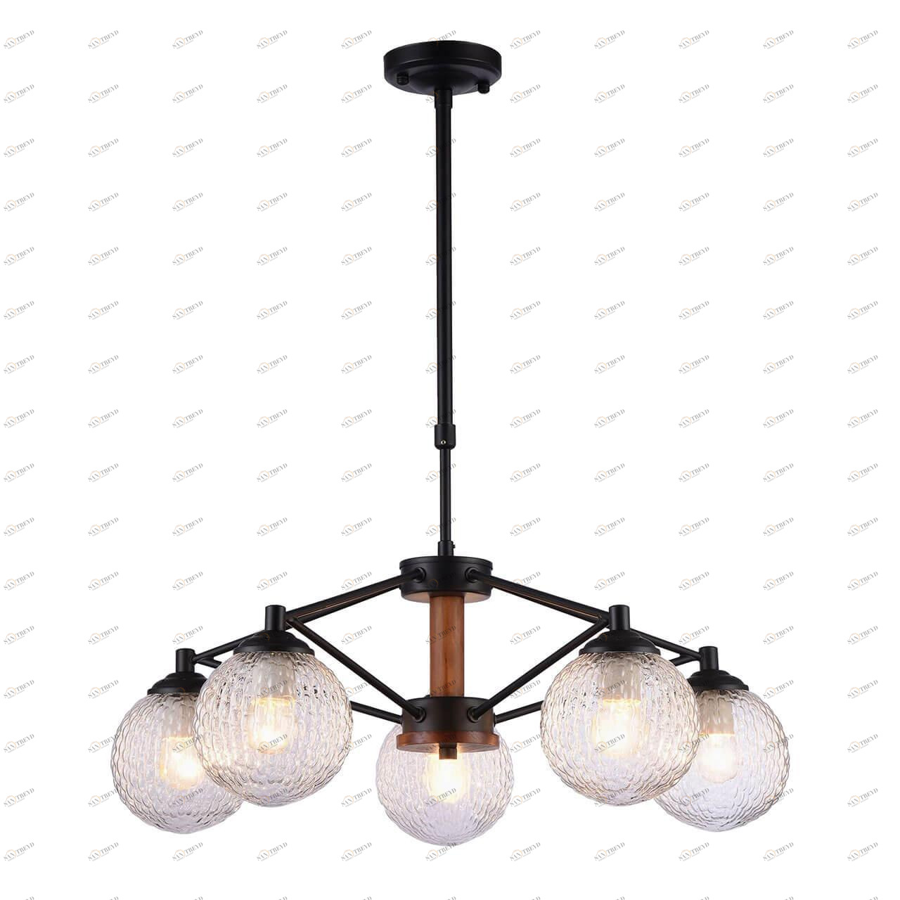 Подвесная люстра Omnilux Bitetto OML-50903-05 OMNILUX BITETTO, ШАР 220456 Черный 