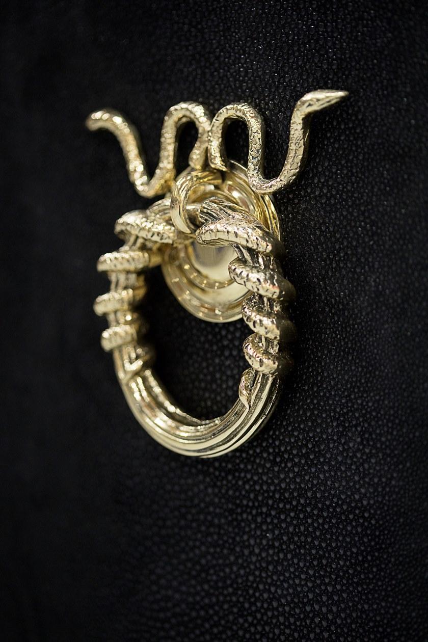 KOKET Буфет из лакированной кожи с распашными дверцами sun-id-1368501 - Вид №3