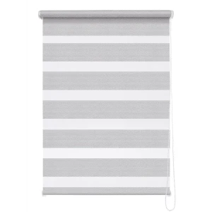 Рулонная штора день-ночь MIAMOZA Liza 120x160 см серая 89224872