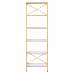 Стеллаж открытый золото "Равенна" FOR MISS  263945 Золото