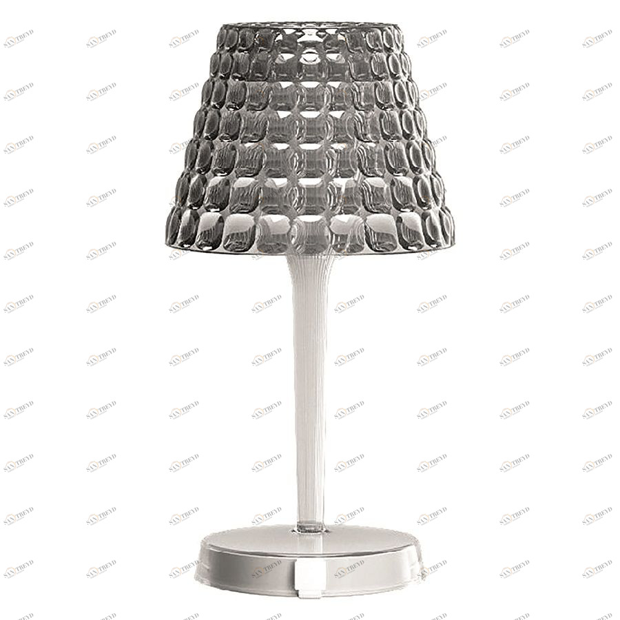 Настольный беспроводной  светильник Tiffany серый Guzzini 04500022