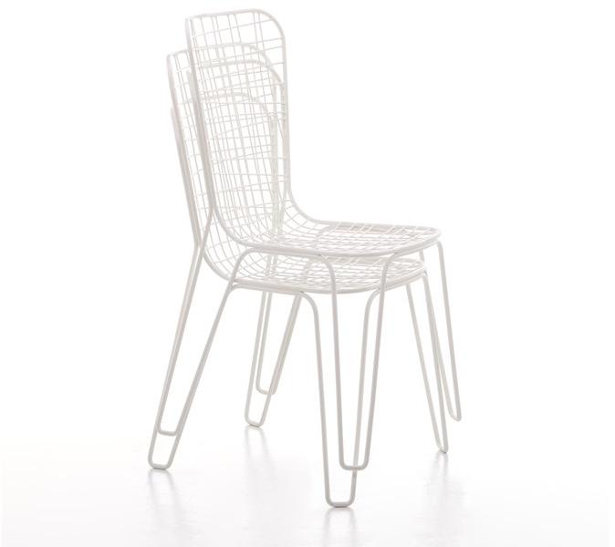 Gervasoni Штабелируемый садовый стул из стали со встроенной подушкой Gervasoni outdoor sun-id-1414859 - Вид №2