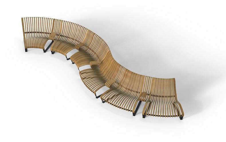 Green Furniture Concept Скамья со спинкой Nova c sun-id-1377962 - Вид №6