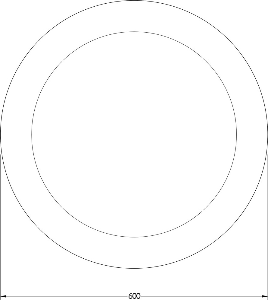 BY 2523 Зеркало с LED-подсветкой 13,5 W EVOFORM Ledshine - Вид №1