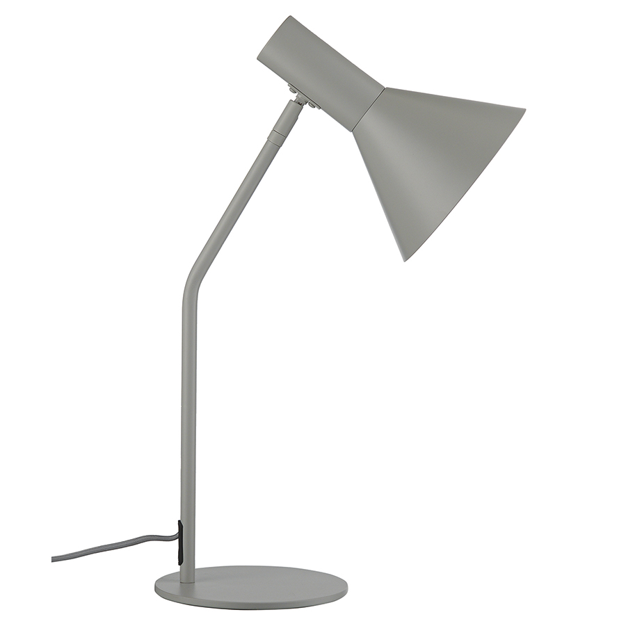 2509_360011 Лампа настольная lyss, 50х25хD18 см, светло-серая матовая Frandsen  - Вид №5