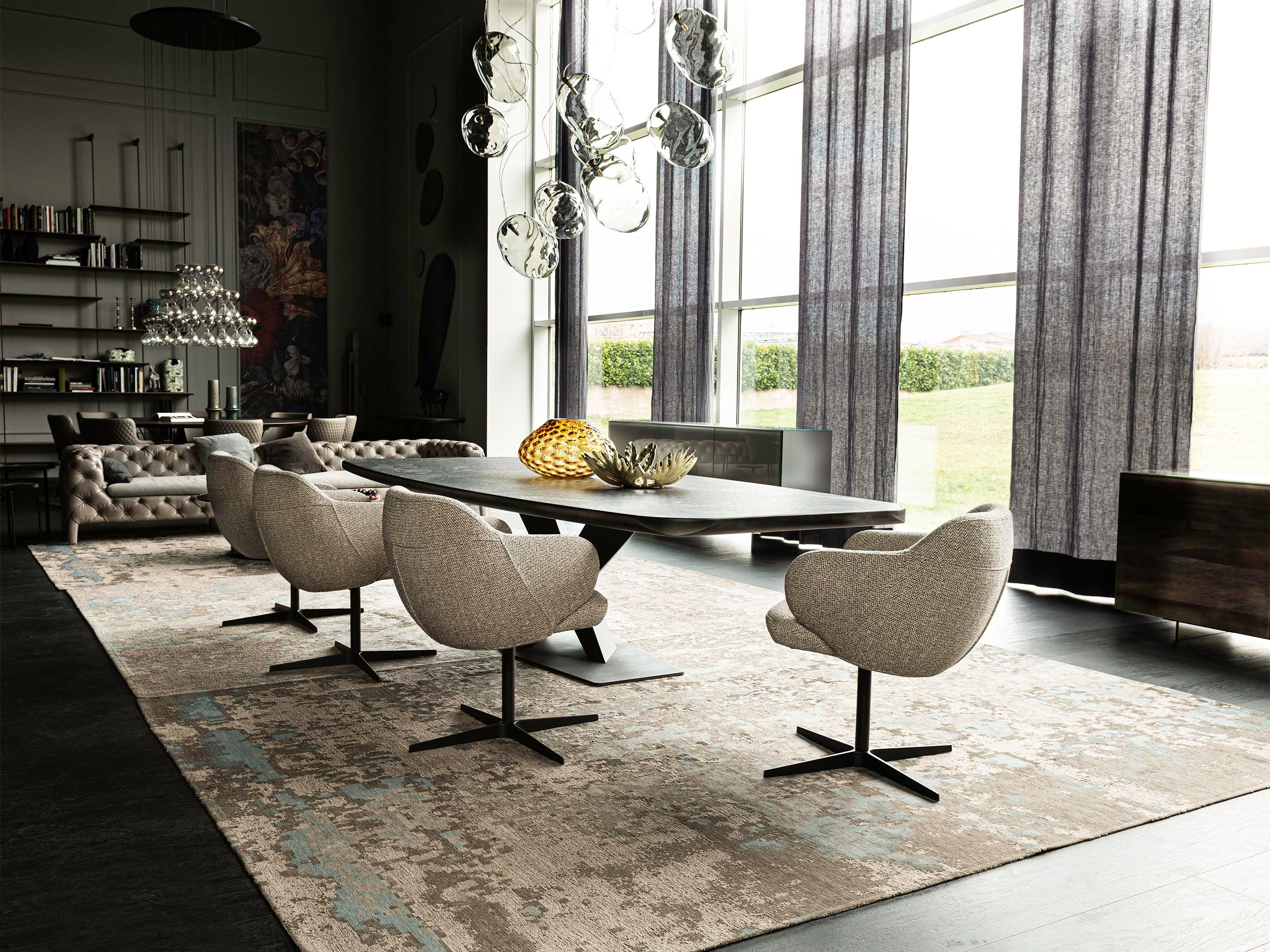 Мягкое вращающееся кресло с подлокотниками Cattelan italia BOMBÈ X ARCH-00119548 - Вид №7