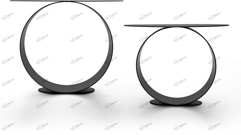 MDF Italia Круглый журнальный столик из стали sun-id-1402496