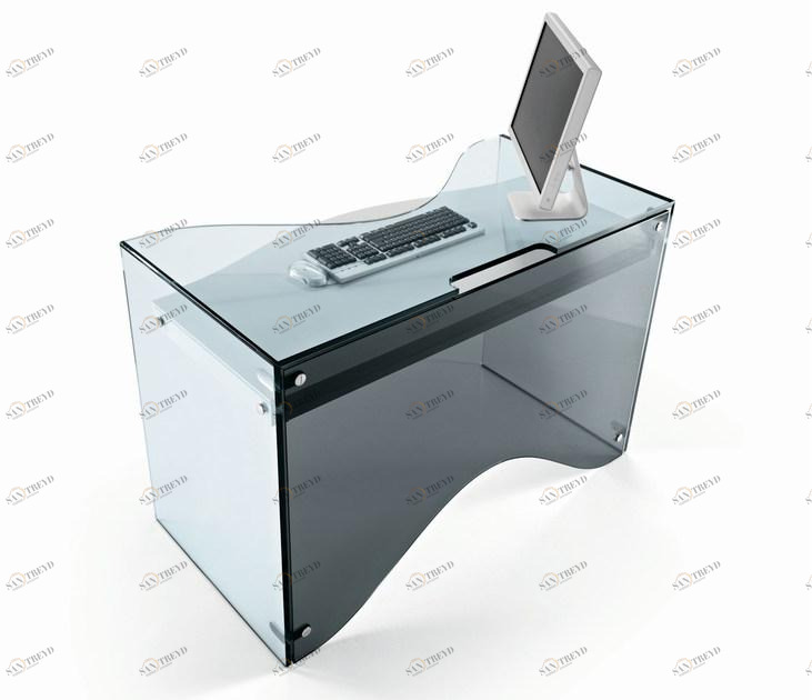 Tonelli Design Стеклянный стол для ПК Strata sun-id-1434269