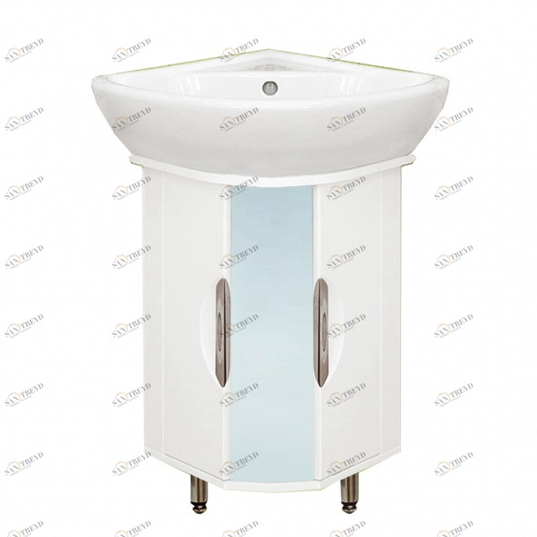 Тумба Элегия 460 угловая  10349 с умыв. Элегия 460 угловой VAKO 232342