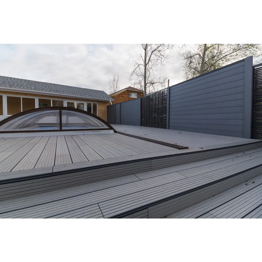 Террасная доска ДПК MultiDeck цвет Кварц 3000x150x27 мм. Вельвет 0.45 м² 85473648 STLM-2118132 МУЛЬТИДЕК  - Вид №13