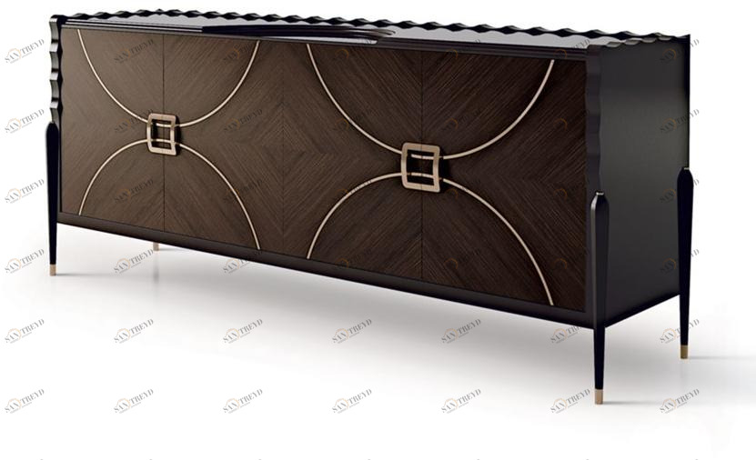 Carpanese Home Комод деревянный с распашными дверцами и ящиками Contemporary 7002