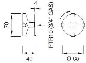 Ceadesign Напольный кран для холодной воды Cross Crx 36 - Вид №1