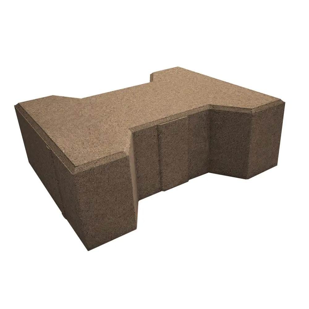 Плитка тротуарная Тавр 182x157.5x70 мм цвет коричневый 85263250 STLM-2000512 Santreyd 