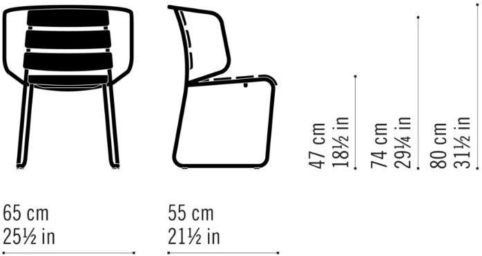 Very Wood Штабелируемый садовый стул из тикового дерева Lido out sun-id-1347594 - Вид №9