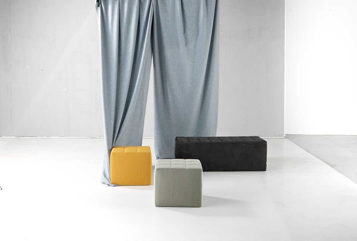 Кожаный квадратный пуф SITIA Sigmund ARCH-00012071 - Вид №1