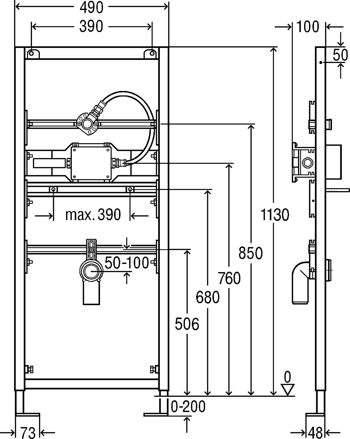 Системная техника  Viega Eco Plus  Элементы для писсуаров VIEGA 727 918 Модель 8152.4 Santreyd  - Вид №2