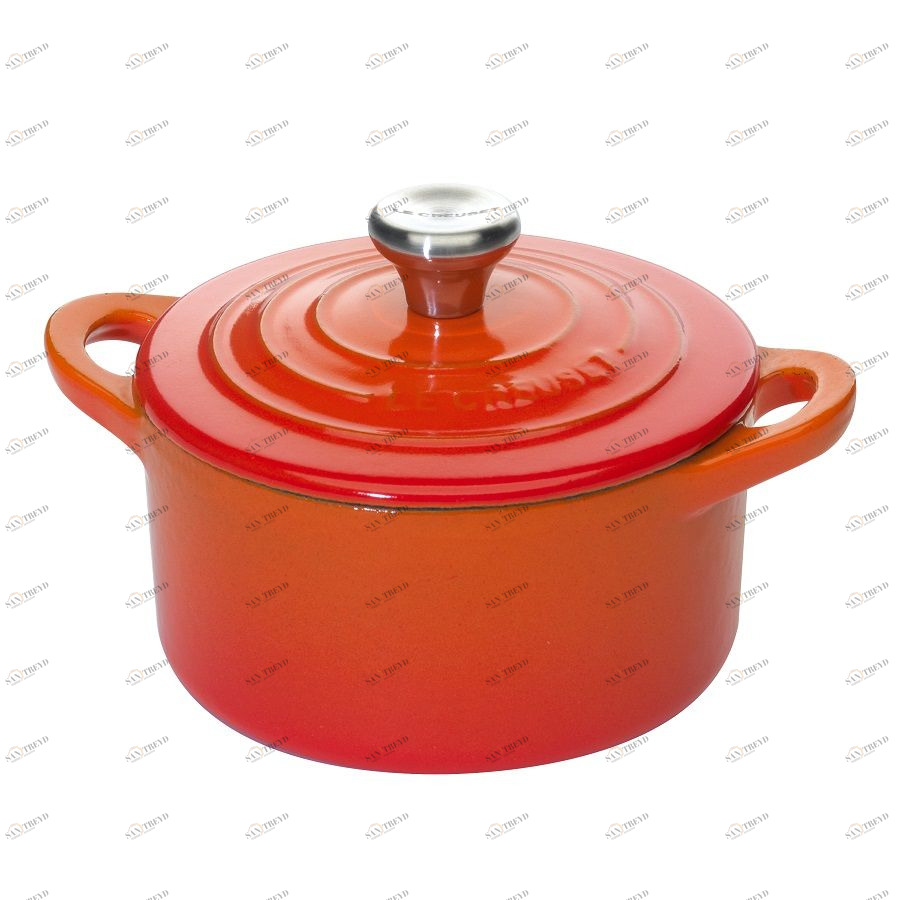 Кокотница чугунная Le Creuset, Ø10 см, оранжевая 21001100900461
