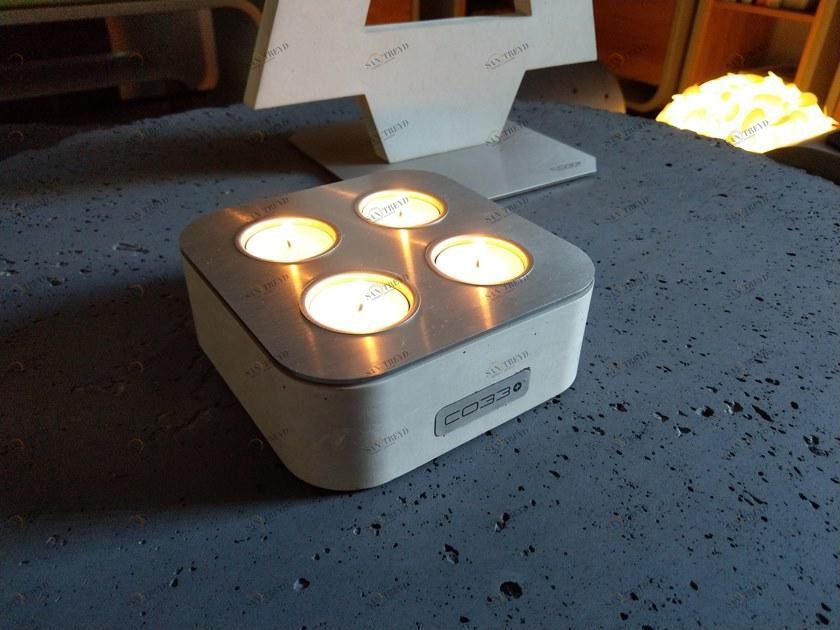 CO33 Подсвечник из бетона Opus Z8.4