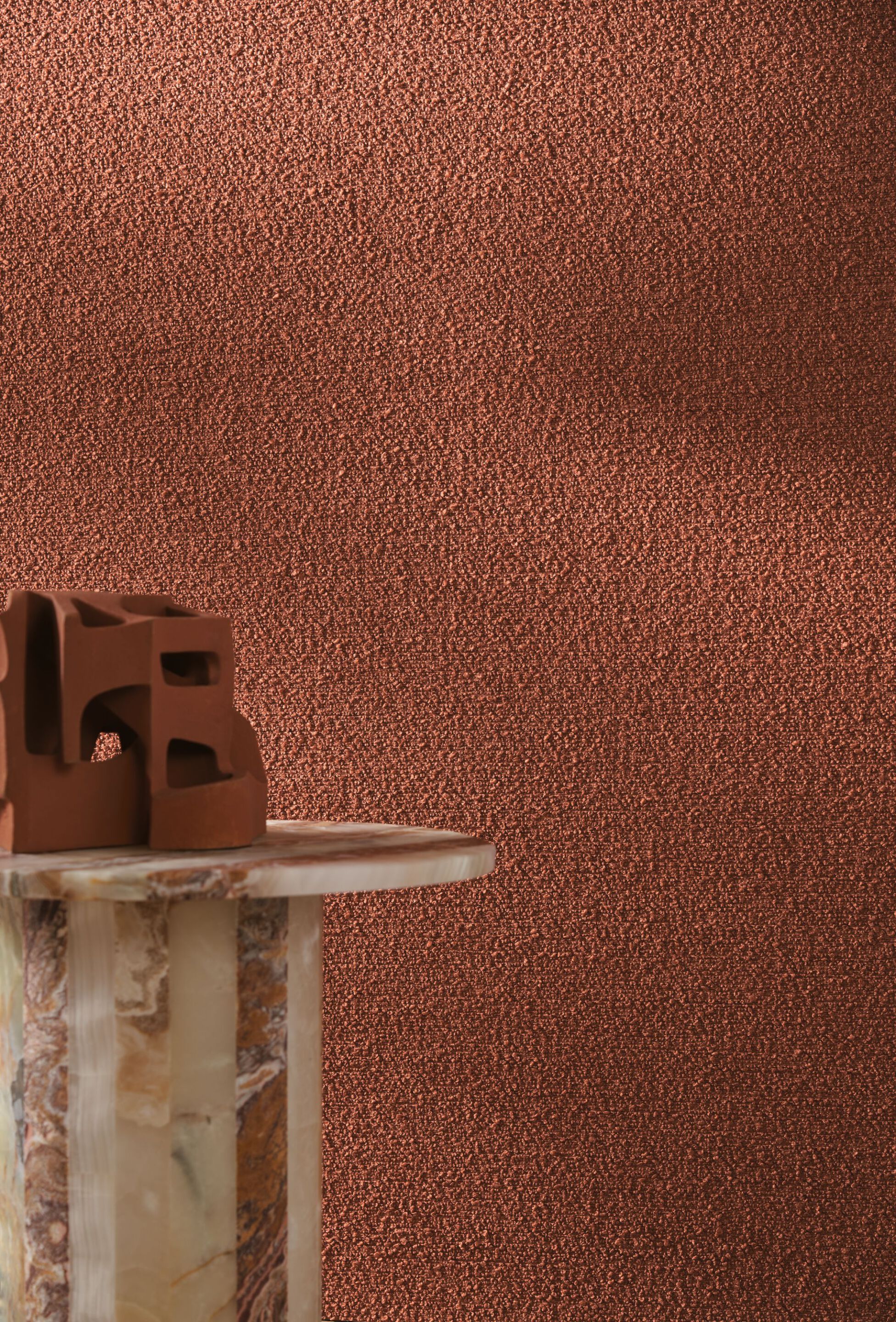 Однотонная настенная ткань bouclè Casamance Etreinte ARCH-00118856 - Вид №4